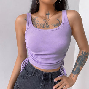 O-Neck Long Sleeve Crop Top Women