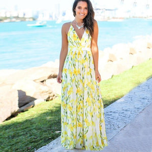 Sling Floral Long Dresses