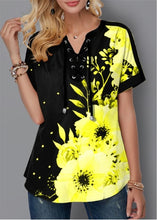 Load image into Gallery viewer, Short Sleeve T-Shirts Fashion Flower
