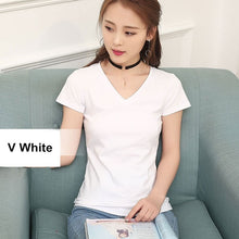 Load image into Gallery viewer, Short Sleeve Women T shirt For Female Slim
