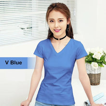 Load image into Gallery viewer, Short Sleeve Women T shirt For Female Slim
