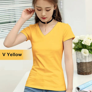 Short Sleeve Women T shirt For Female Slim