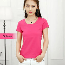 Load image into Gallery viewer, Short Sleeve Women T shirt For Female Slim
