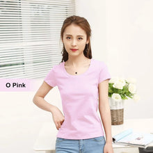 Load image into Gallery viewer, Short Sleeve Women T shirt For Female Slim
