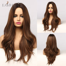 Load image into Gallery viewer, Long Body Wave Wigs Ombre Black Brown
