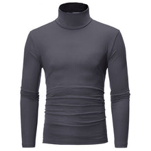 Load image into Gallery viewer, men Solid colour slim elastic thin pullover
