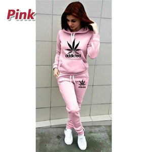 Autumn Winter 2 Piece Set jogging Women Hoodies Pants