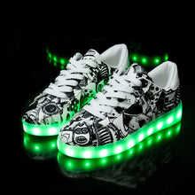 Load image into Gallery viewer, Size 27-42 USB Charger Glowing Sneakers Children Led
