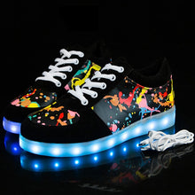 Load image into Gallery viewer, Size 27-42 USB Charger Glowing Sneakers Children Led
