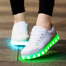 Load image into Gallery viewer, Size 27-42 USB Charger Glowing Sneakers Children Led
