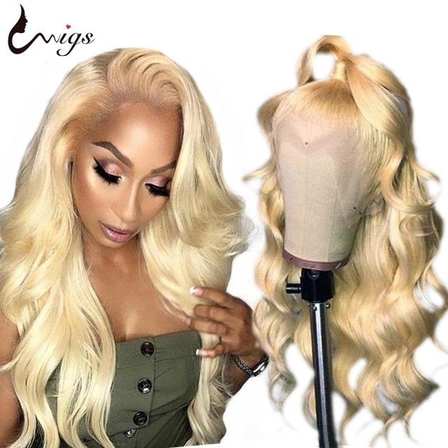 Blonde Lace Front Wig Human Hair 30 inch