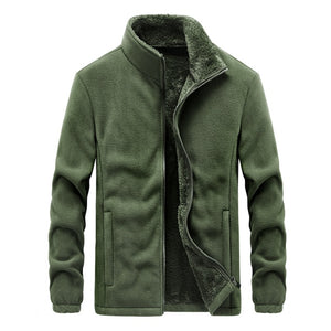 Fleece Jacket Parka Coat Men Spring Casual Tactical Army Outwear