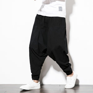 Pants Men Streetwear Casual Joggers Mens Pants Cotton Linen Sweatpants