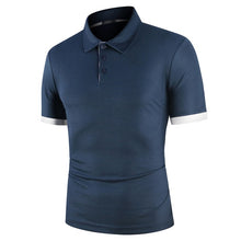 Load image into Gallery viewer, KB Men Polo Men Shirt Short Sleeve Polo Shirt Contrast Color
