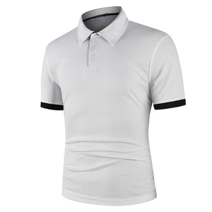 KB Men Polo Men Shirt Short Sleeve Polo Shirt Contrast Color