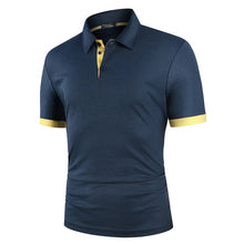 Load image into Gallery viewer, KB Men Polo Men Shirt Short Sleeve Polo Shirt Contrast Color
