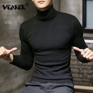 Turtleneck Sweaters Black Sexy Brand Knitted Pullovers