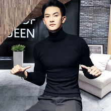 Load image into Gallery viewer, Turtleneck Sweaters Black Sexy Brand Knitted Pullovers
