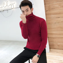 Load image into Gallery viewer, Turtleneck Sweaters Black Sexy Brand Knitted Pullovers
