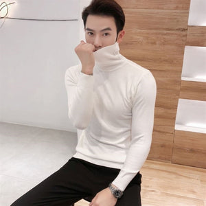 Turtleneck Sweaters Black Sexy Brand Knitted Pullovers