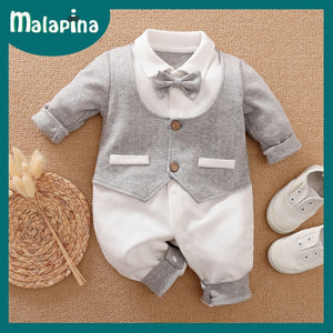 Baby Boy Romper Kids Summer Spring 0-24M Age Infant Gentleman