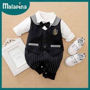 Baby Boy Romper Kids Summer Spring 0-24M Age Infant Gentleman