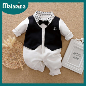 Baby Boy Romper Kids Summer Spring 0-24M Age Infant Gentleman