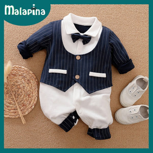 Baby Boy Romper Kids Summer Spring 0-24M Age Infant Gentleman