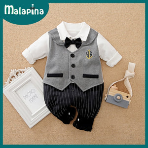 Baby Boy Romper Kids Summer Spring 0-24M Age Infant Gentleman