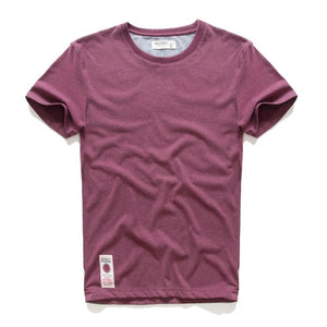 T-shirt Cotton Solid Color t shirt Men Causal O-neck Basic Tshirt Male High Quality Classical Tops