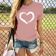 Load image into Gallery viewer, Hearts Women T-shirts
