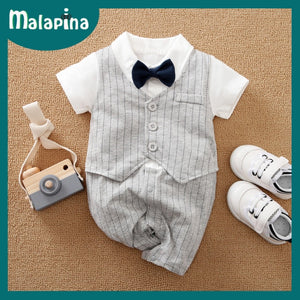 Baby Boy Romper Kids Summer Spring 0-24M Age Infant Gentleman