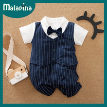 Load image into Gallery viewer, Baby Boy Romper Kids Summer Spring 0-24M Age Infant Gentleman
