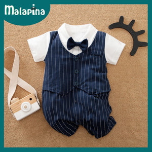 Baby Boy Romper Kids Summer Spring 0-24M Age Infant Gentleman