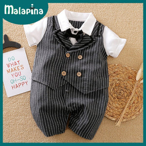 Baby Boy Romper Kids Summer Spring 0-24M Age Infant Gentleman