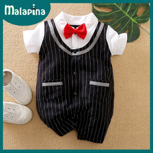 Baby Boy Romper Kids Summer Spring 0-24M Age Infant Gentleman