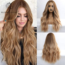 Load image into Gallery viewer, Blonde Unicorn Ombre Blonde Brown Long Wig
