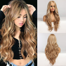 Load image into Gallery viewer, Blonde Unicorn Ombre Blonde Brown Long Wig
