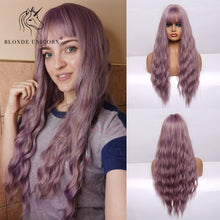 Load image into Gallery viewer, Blonde Unicorn Ombre Blonde Brown Long Wig
