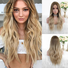 Load image into Gallery viewer, Blonde Unicorn Ombre Blonde Brown Long Wig
