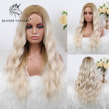 Load image into Gallery viewer, Blonde Unicorn Ombre Blonde Brown Long Wig
