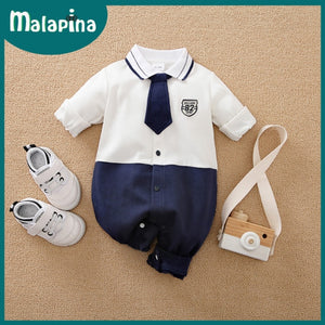 Baby Boy Romper Kids Summer Spring 0-24M Age Infant Gentleman