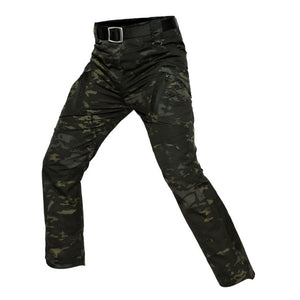 New Mens Tactical Pants Multiple Pocket Elasticity