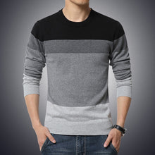 Load image into Gallery viewer, Sweater O-Neck Striped Slim Fit
