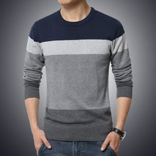 Load image into Gallery viewer, Sweater O-Neck Striped Slim Fit
