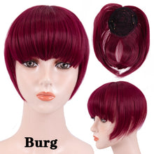 Load image into Gallery viewer, hort Synthetic Bangs Heat Resistant Hairpieces
