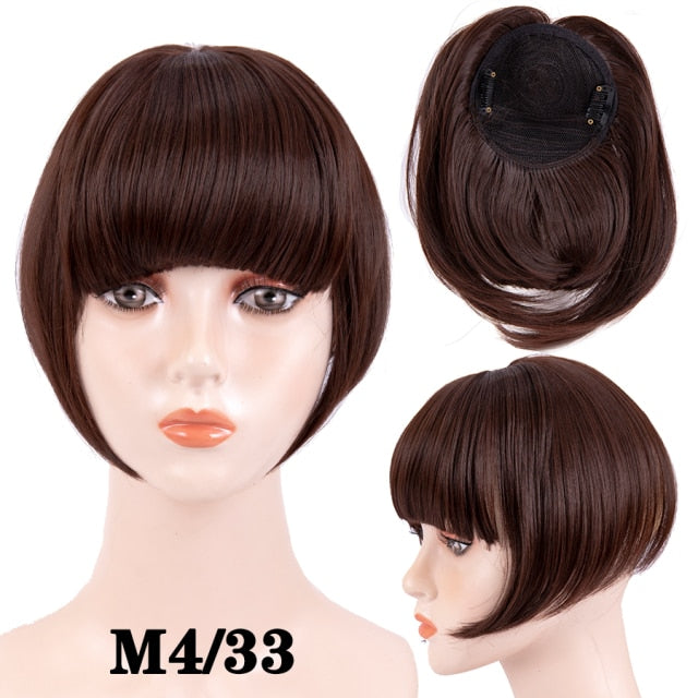 hort Synthetic Bangs Heat Resistant Hairpieces