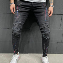 Load image into Gallery viewer, Pants Ripped Jeans Slim
