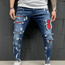 Load image into Gallery viewer, Pants Ripped Jeans Slim
