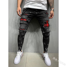 Load image into Gallery viewer, Pants Ripped Jeans Slim
